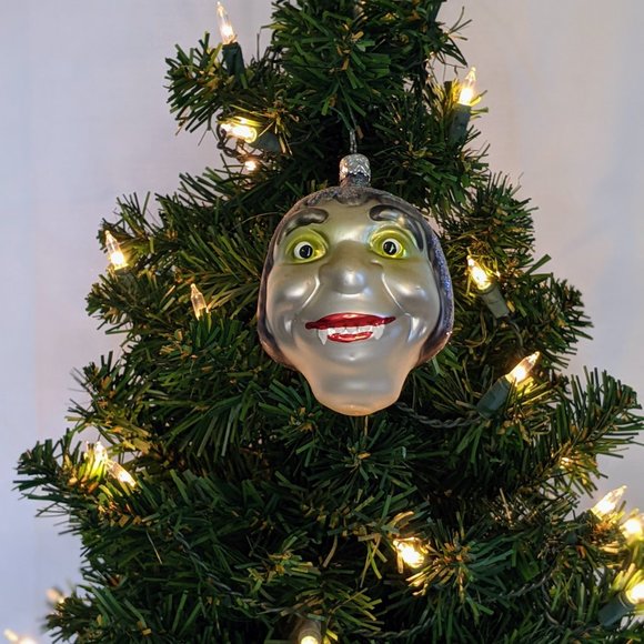 Christopher Radko Vampire Head Halloween Fine Glass Ornament New w/o Tags - Picture 5 of 6